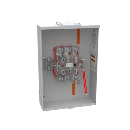7 Terminal 1-Position 200A Ringless Meter Socket With Lever Bypass U9701-RXL-QG