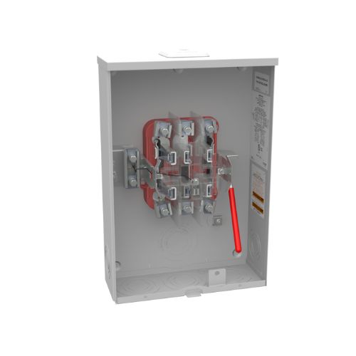 7 Terminal 1-Position 200A Ringless Meter Socket U1854-XL-QG-BLG-LIS