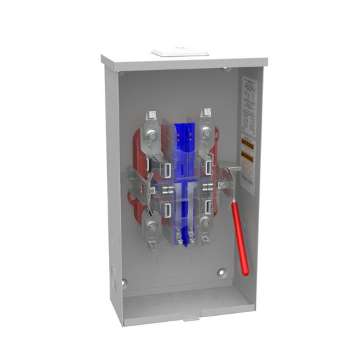 6 Terminal 1-Position 80A Ringless Meter Socket U4490-XL