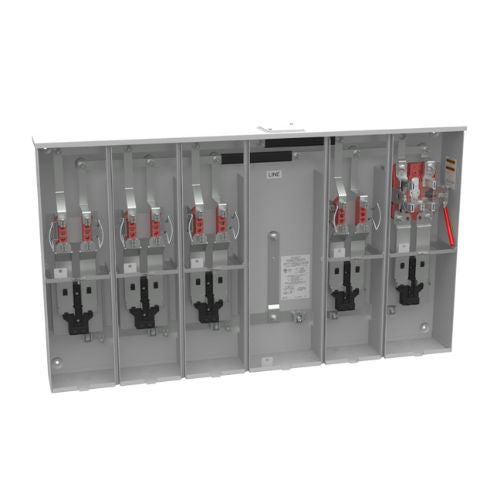 4 Terminal 5-Position 125A Ringless Meter Socket U6125-X-BL