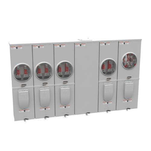 4 Terminal 5-Position 125A Ringless Meter Socket U6125-X-BL