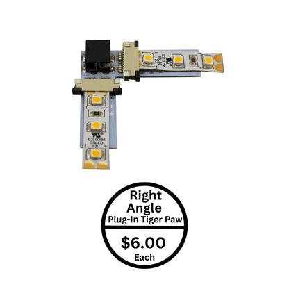Tiger Paw LED Connector Right Angle Connector (10mm PC)
