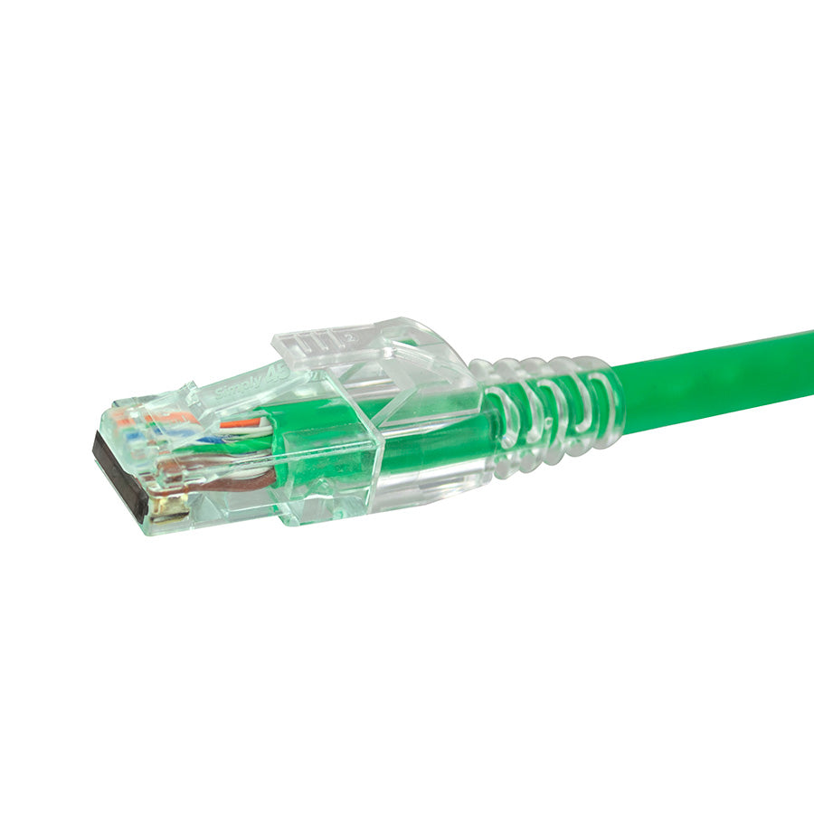 S45-1601P - Simply45 ProSeries Cat6 Unshielded Pass-Through RJ45 Modular Plugs with Cap45 50 pc Clamshell
