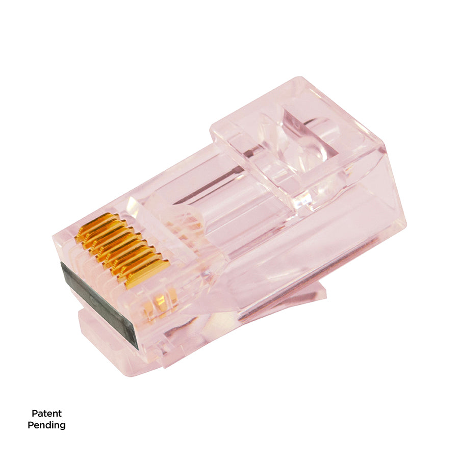 S45-1700P Simply45 ProSeries Cat6/6a Unshielded Pass-Through RJ45 Modular Plugs with Cap45 100 pc/Jar