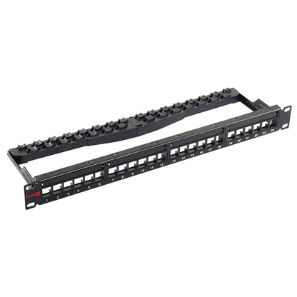 S45-2024U Unloaded 24 Port Unshielded Keystone Patch Panel