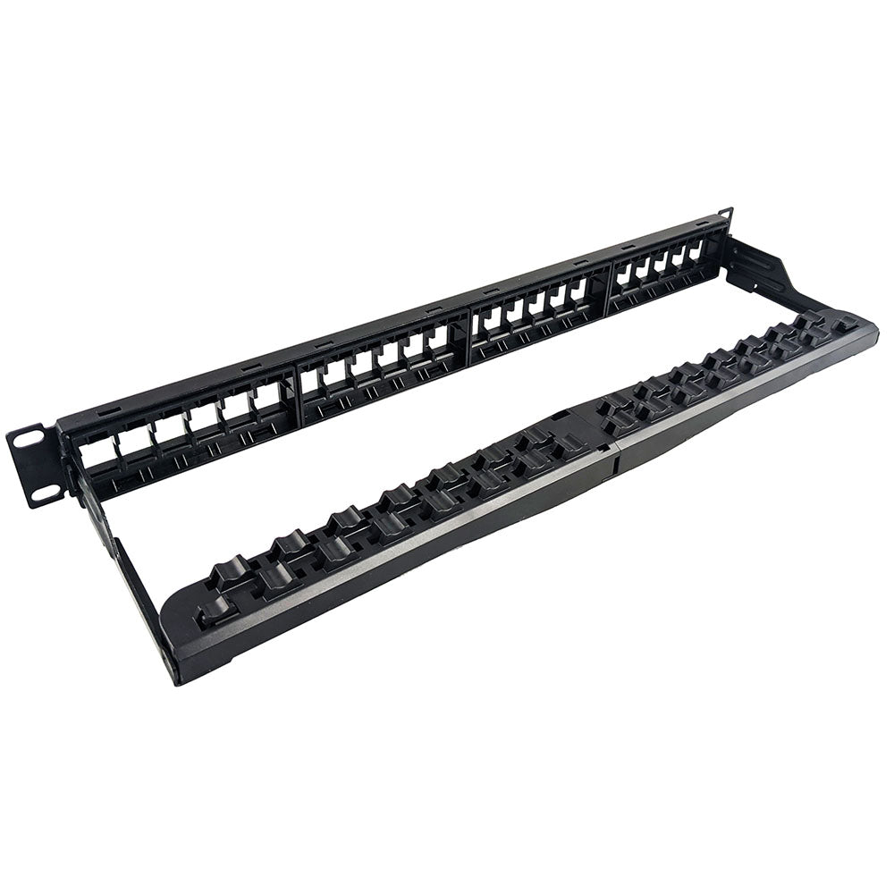 S45-2024U Unloaded 24 Port Unshielded Keystone Patch Panel