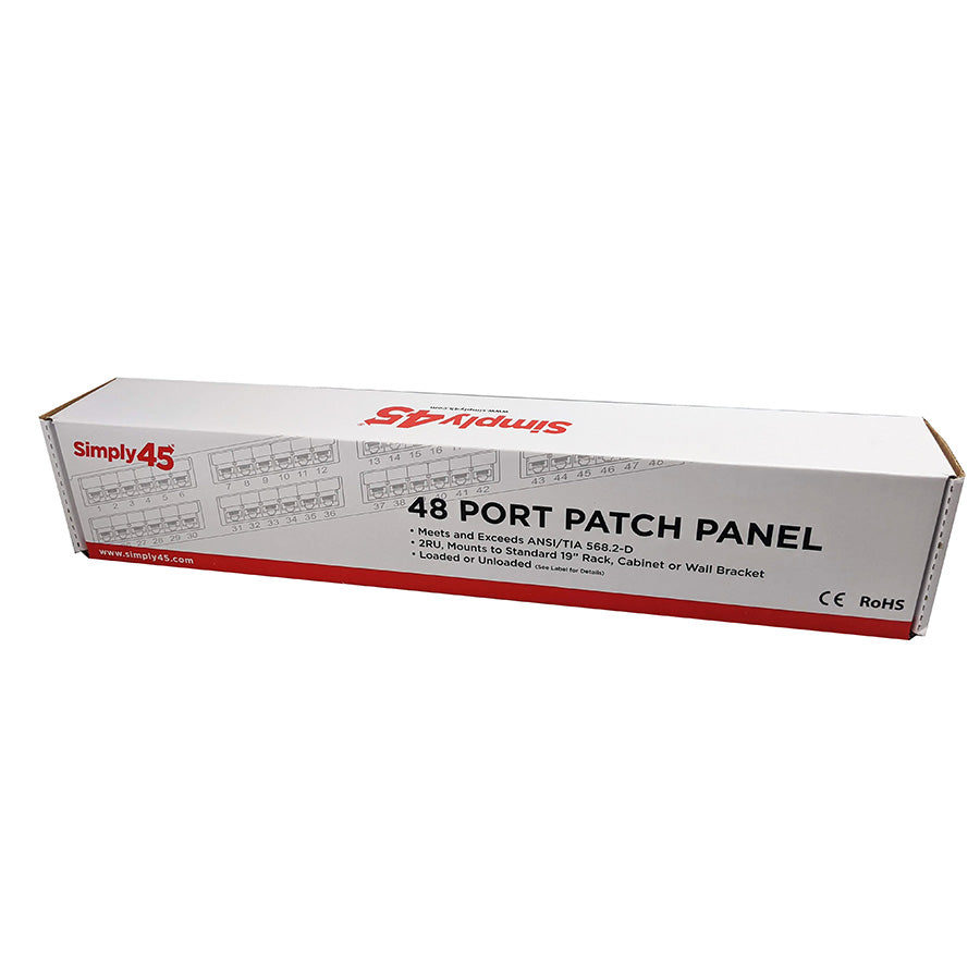 S45-2048U Unloaded 48 Port Unshielded Keystone Patch Panel