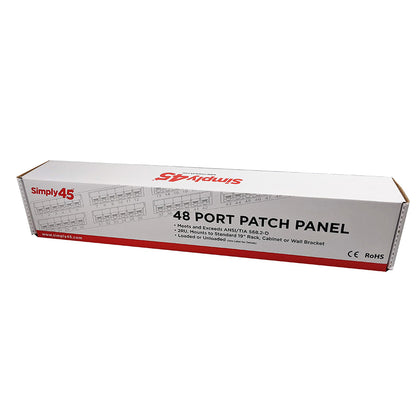 S45-2048U Unloaded 48 Port Unshielded Keystone Patch Panel