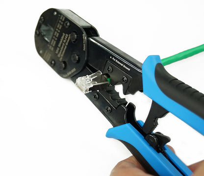 S45-C250 – Universal RJ45 Crimp Tool for Standard Shielded w/External Ground, No Secondary Strain Relief