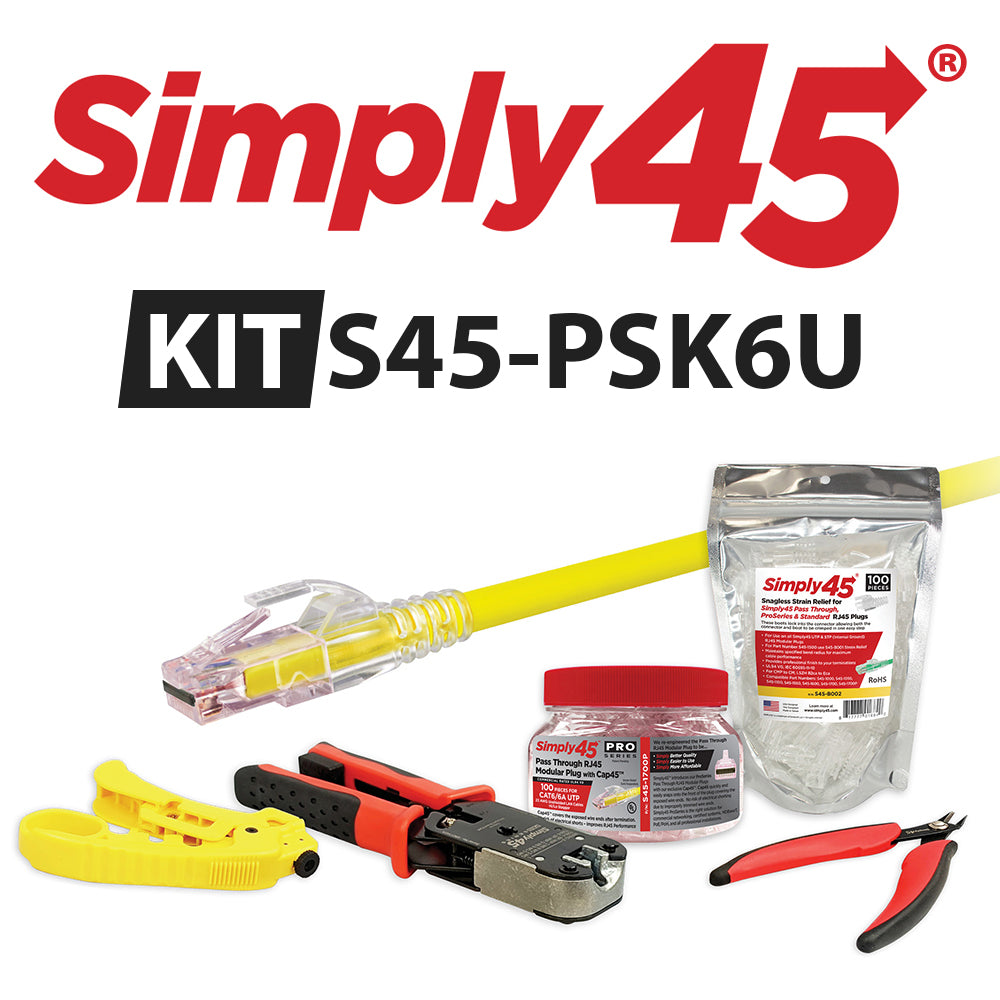 S45-PSK6U Simply45 ProSeries Cat6/6a Unshielded Starter Kit