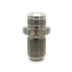 SS2700-04-04 - 1/4 in Male JIC Stainless Steel Bulkhead Union Adapter