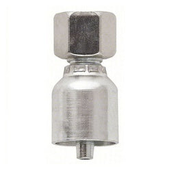 SS43-04-06L - 1/4-Inch Female Metric Swivel Adapter, 316 Stainless Steel, Light Straight Fitting