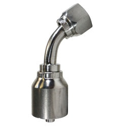 SS43-08-08FORFS45 - 1/2-inch 45-degree Stainless Steel Elbow with Hose Connection and Female O-Ring Face Seal