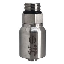 SS43-08-08RA - 1/2-in Hose to 1/2-in Male O-Ring Boss Stainless Steel Adapter