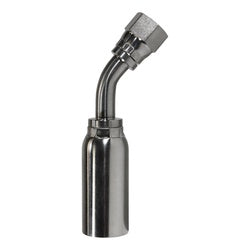 SSHY-04-04FJ45 - 45-Degree Swivel Elbow 1/4-in Hose to 1/4-in Female JIC Stainless Steel Fitting