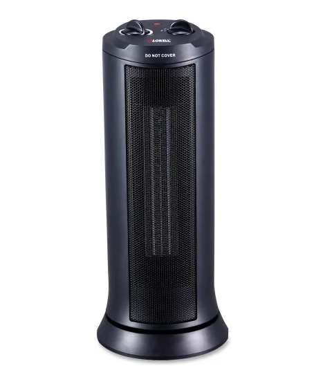 800/1500W Lorell Ceramic Tower Heater Black LLR33558