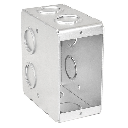 3-1/2" One Gang Masonry Box Non-Gang able With Deep Knockouts Conduit TB-135 (Pack of 60)