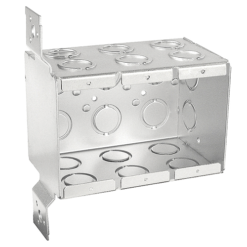 3-1/2" Three Gang Bracketed Masonry Box With Deep Non-Gang able Knockouts Conduit TB-335-F (Pack of 10)