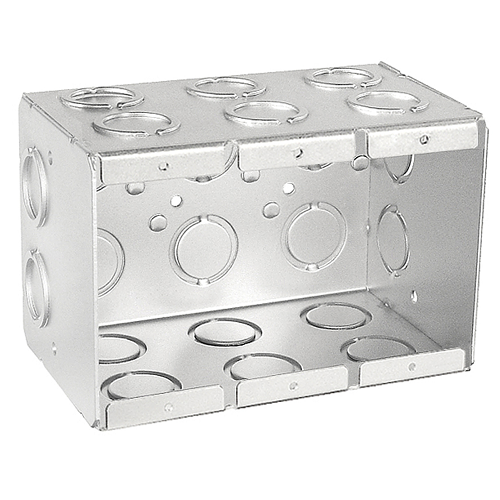 3-1/2" Three Gang Masonry Box Non-Gang able With Deep Knockouts Conduit TB-335 (Pack of 20)