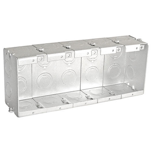 2-1/2" Five Gang Masonry Box With Deep Gangable KO's Conduit TB-525-G (Pack of 10)