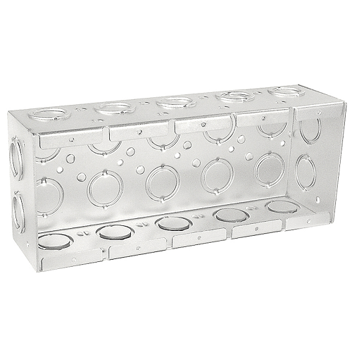 2-1/2" Five Gang Masonry Box Non Gang able With Deep Knockouts Conduit TB-525 (Pack of 20)