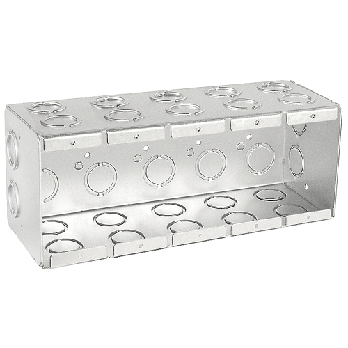 3-1/2" Five Gang Masonry Box Gang able With Deep Knockouts Conduit TB-535-G (Pack of 10)