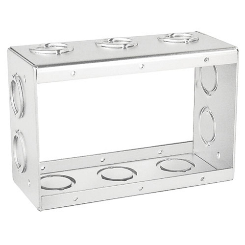 2-1/2" Three Gang Masonry Box With Deep Extension Knockouts Conduit TBX-325 (Pack of 5)