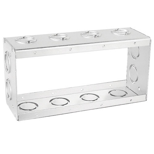2-1/2" Four Gang Masonry Box With Deep Extension Knockouts Conduit TBX-425 (Pack of 5)