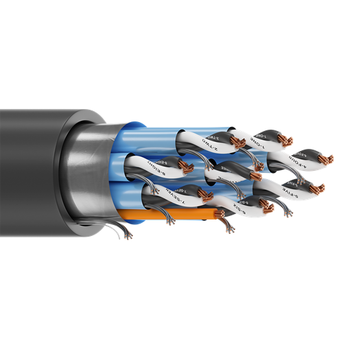 Belden 1077A 20 AWG 8 Pair 7x28 Stranding Bare Copper 300V Instrumentation PLTC Cable