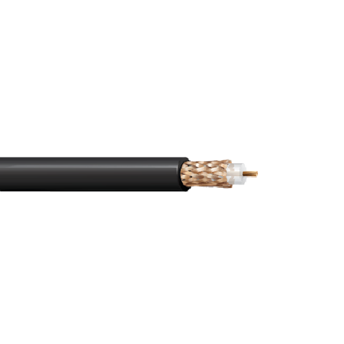 Belden 8267 13 AWG 1 Conductor 7x21 Stranding RG-213 Mil-Spec 50 Ohm Coax Cable