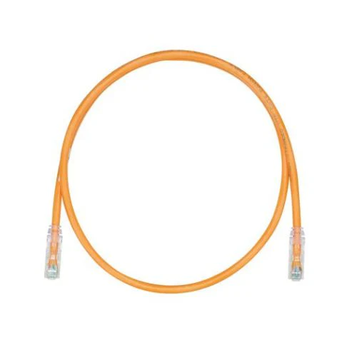 10' Belden CA21103010 24 AWG 4 Pair Solid Bare Copper Category 6A Orange 10GX Patch Cord