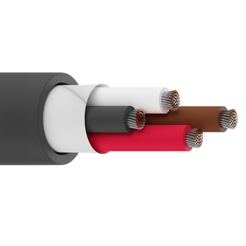 Belden 8454 18 AWG 4 Conductor 41x34 Stranding Tinned Copper Portable Cordage Cable