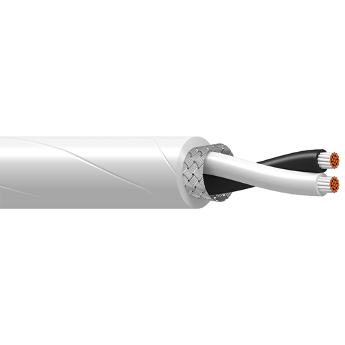 Belden 83321E 18 AWG 2 Conductor 19x30 Stranding Silver Plated Copper 600V Electronic Cable