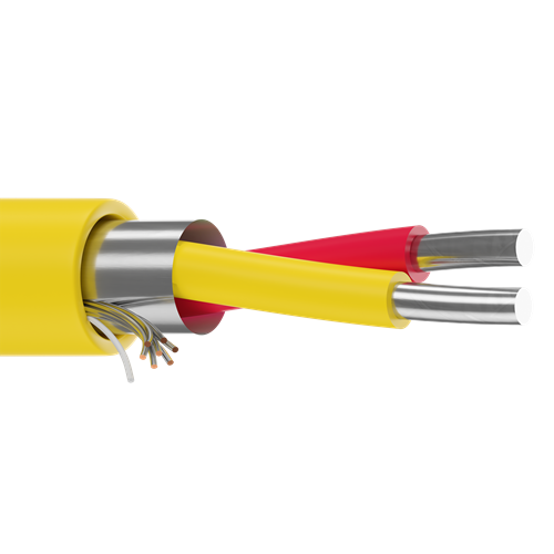 Belden 1018A 16 AWG 1 Pair Solid Chromel and Alumel 300V Type KX Thermocouple Cable