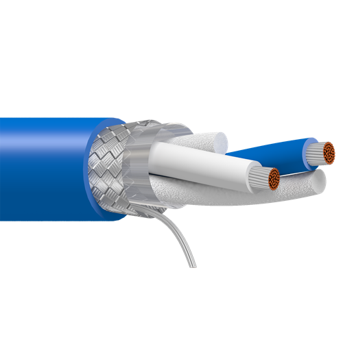 Belden 9463 20 AWG 1 Pair 7x28 Stranding Tinned Copper 300 V Blue Hose Cable