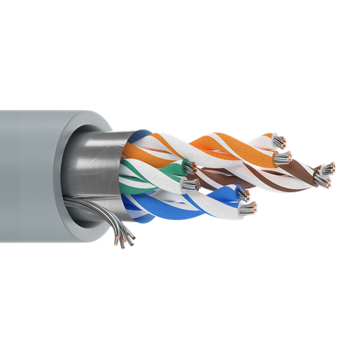 Belden 1421A 24 AWG 4 Pair 7x32 Stranding Tinned Copper 300V Computer EIA RS-232/422 Cable