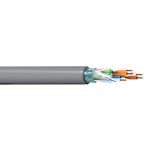 Belden 1624R 24 AWG 4 Pair Solid F/UTP Category 5 Premise CMR 100MHz Horizontal Cable