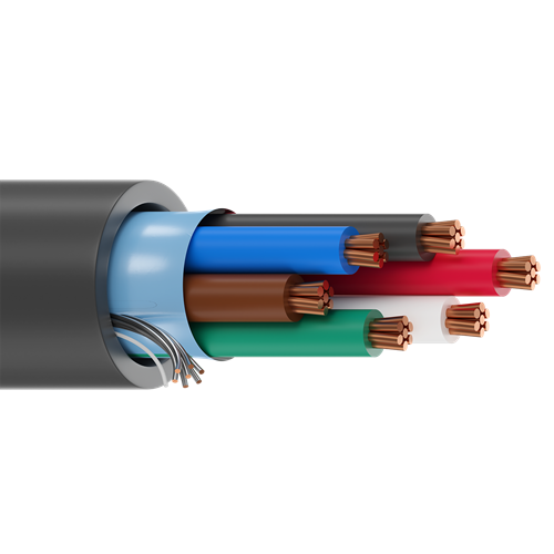 Belden 6504FE 22 AWG 6 Conductor 7x30 Stranding Bare Copper 300V Security and Sound Cable