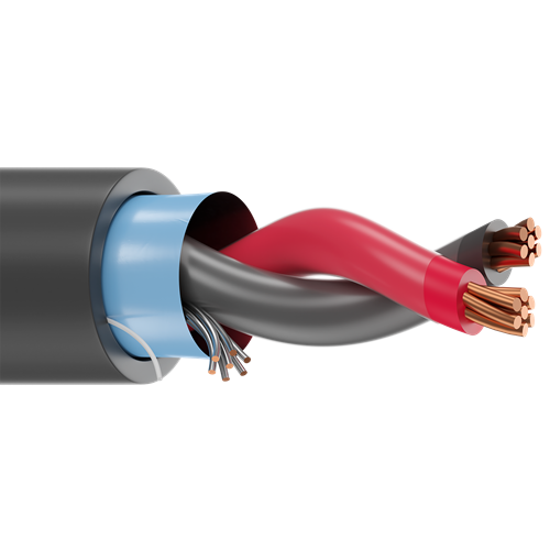 Belden 1120A 18 AWG 1 Pair 7x26 Stranding Bare Copper 600V Instrumentation Tray Cable