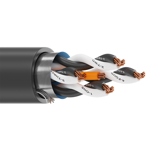 Belden 1056A 20 AWG 4 Pair 7x28 Stranding Bare Coppe 300V Instrumentation Cable