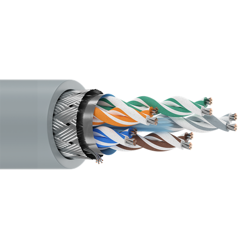 Belden 8105 24 AWG 5 Pair 7x32 Stranding Tinned Copper 300V Computer EIA RS-232/422 Cable