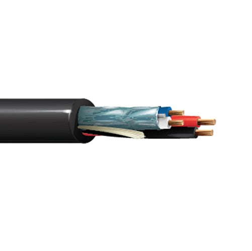 Belden 1392P 22 AWG 1 Pair 18 AWG 2 Conductor Bare Copper 300V Media Control Cable
