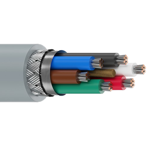 Belden 9942 22 AWG 6 Conductor 7x30 Stranding Tinned Copper 300V Computer EIA RS-232 Cable