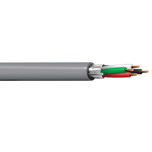 Belden 5302FE 18 AWG 4 Conductor 7x26 Stranding Bare Copper 300V Security and Sound Cable
