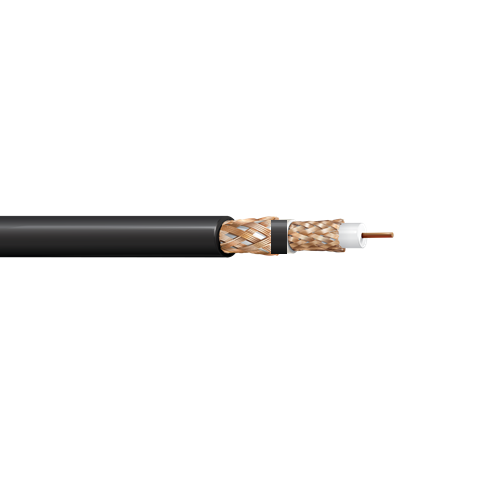 Belden 1856B 20 AWG 1 Conductor Solid Bare Copper 300V Video Triax Cable