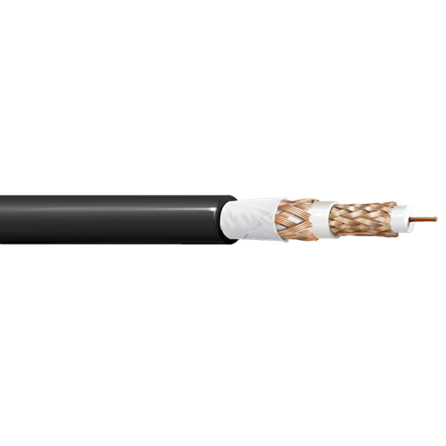 Belden 1858A 15 AWG 1 Conductor 19x27 Stranding Bare Copper 300V Video Triax Cable