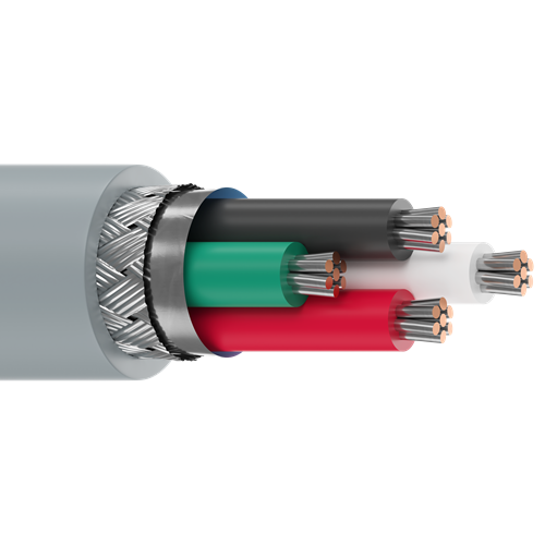 Belden 9940 22 AWG 4 Conductor 7x30 Stranding Tinned Copper 300V Computer EIA RS-232 Cable