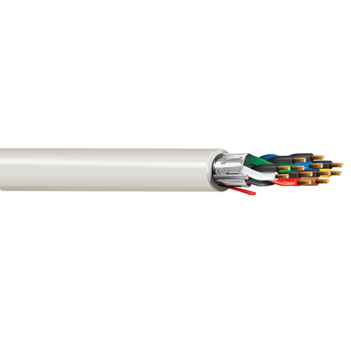 Belden 5345FE 18 AWG 6 Pair 7x26 Stranding Bare Copper 300V Security and Sound Cable
