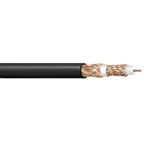 Belden 8233A 14 AWG 1 Conductor Solid Bare Copper 300V Video Triax Cable