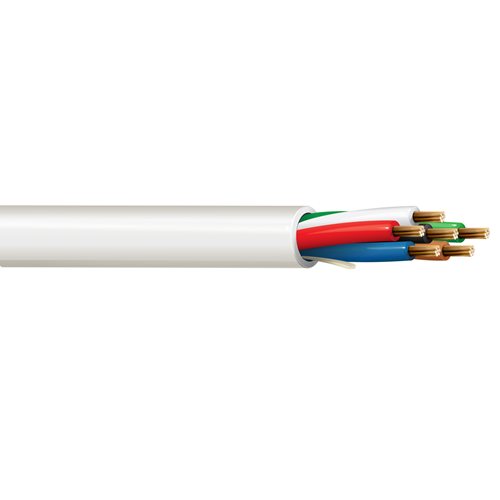 Belden 6304UE 18 AWG 6 Conductor 7x26 Stranding Bare Copper 300V Security and Sound Cable